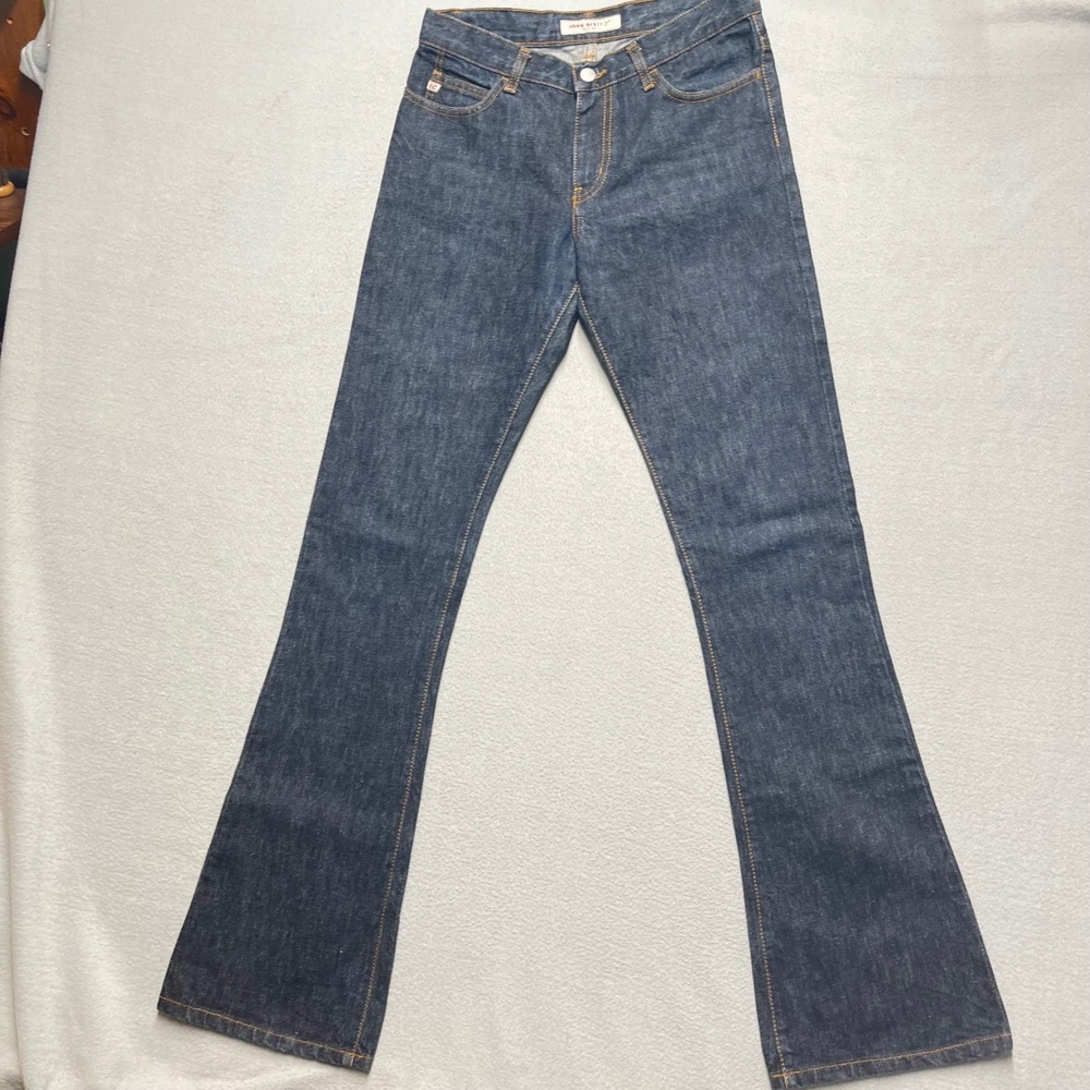 "Y2K Miss Sixty Italy Low Rise Flare Jeans Dark Wash Bootcut Denim Womens 27"